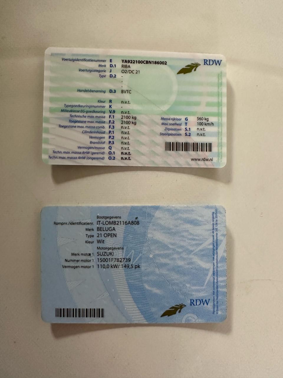Rib lomag Beluga 640 met 150 PK Suzuki en trailer