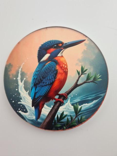 Onderzetters IJsvogel steen met standaard