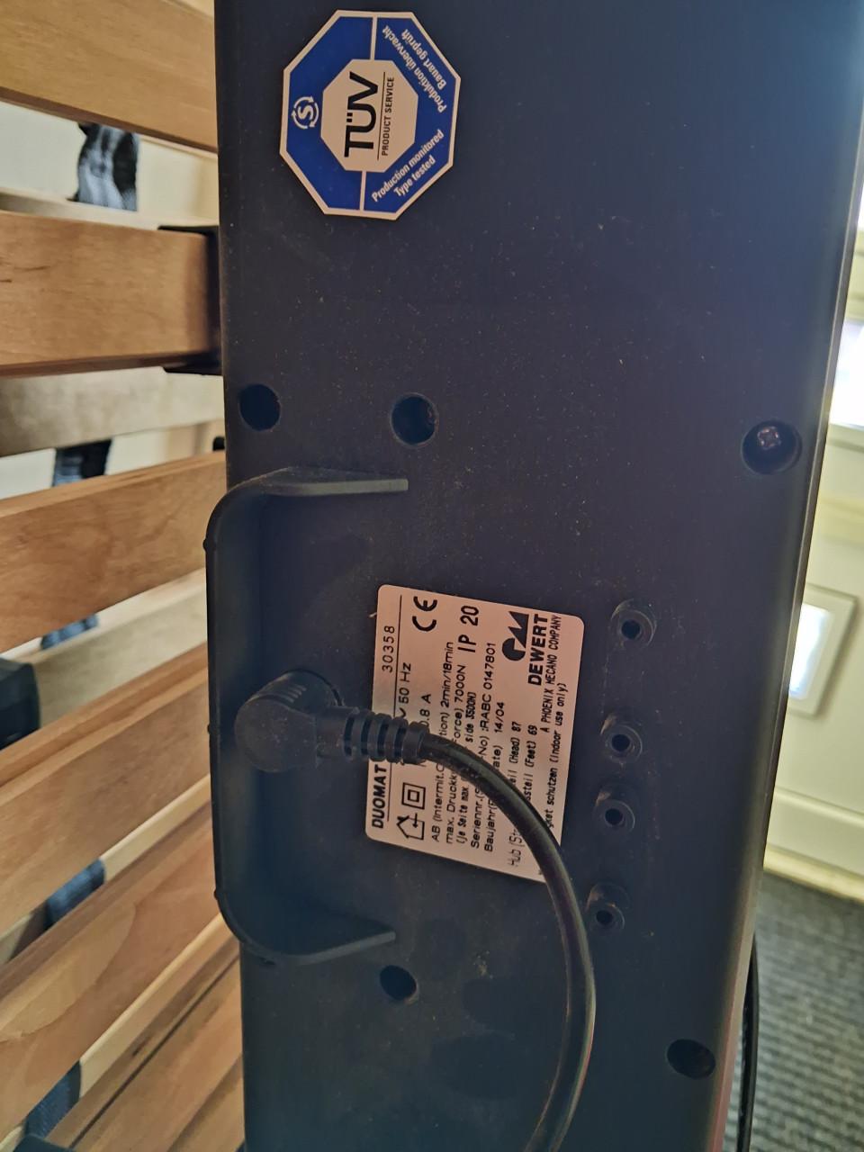 2 pers. Bed met electrisch verstelbaar lattenbodems