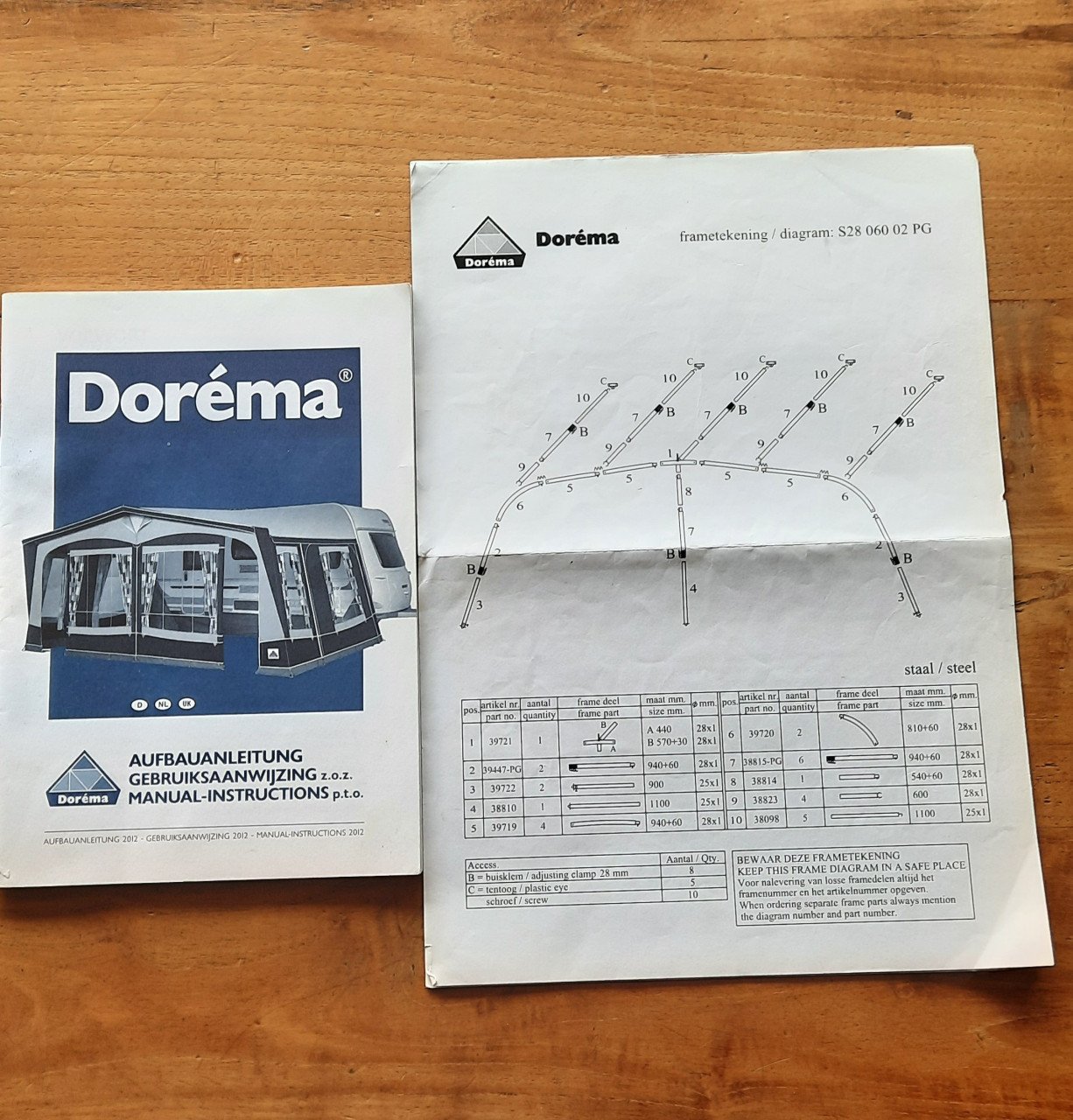 Dorema voortent omloopmaat 11