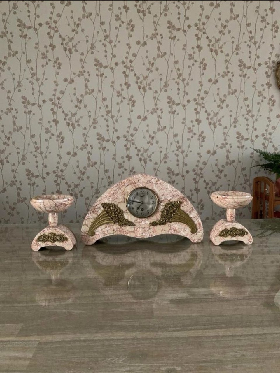 ✨Prachtige Sfeervolle Art Deco Pendule Set✨