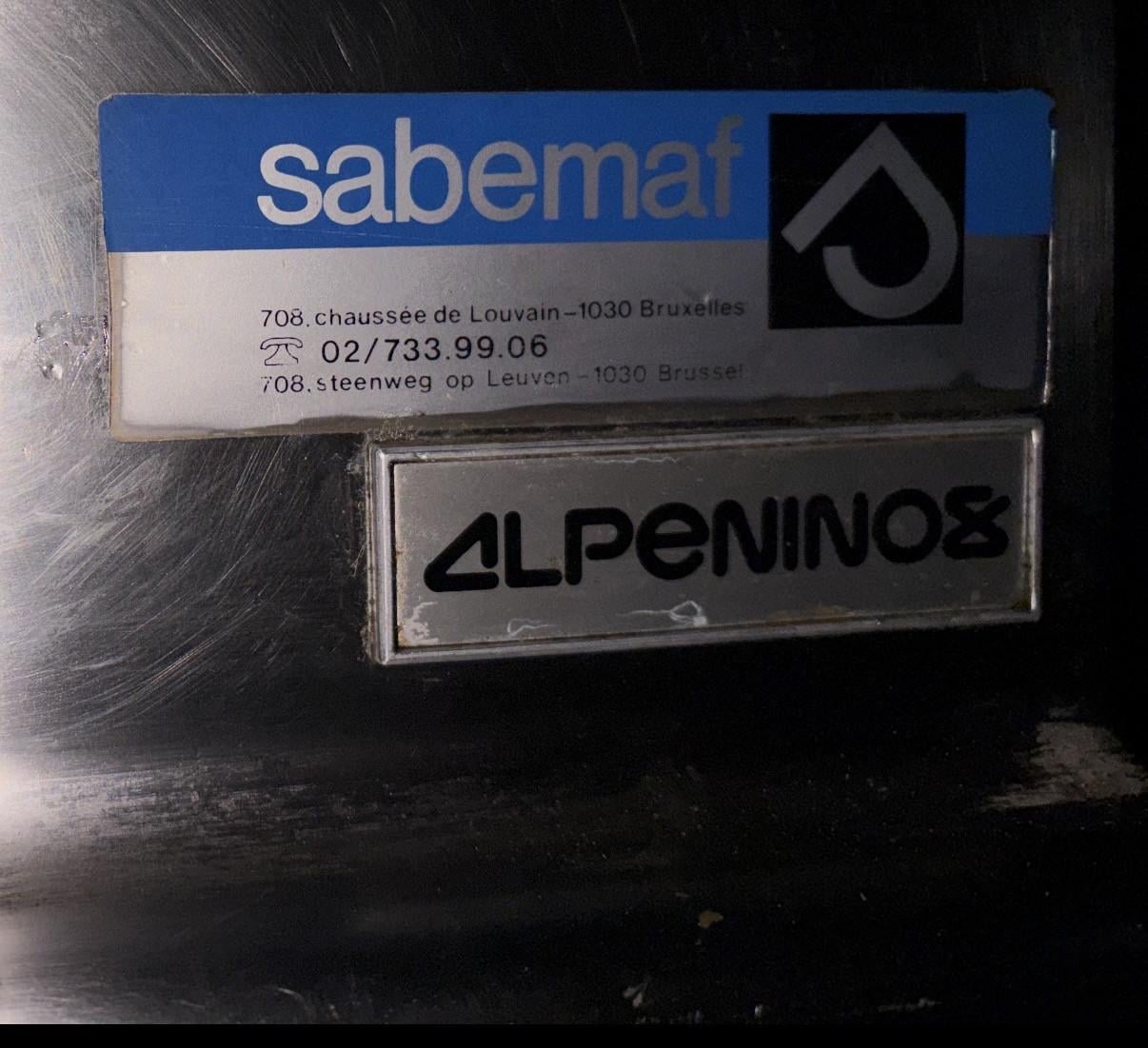 Alpeninox dubbele friteuse op gas met defect
