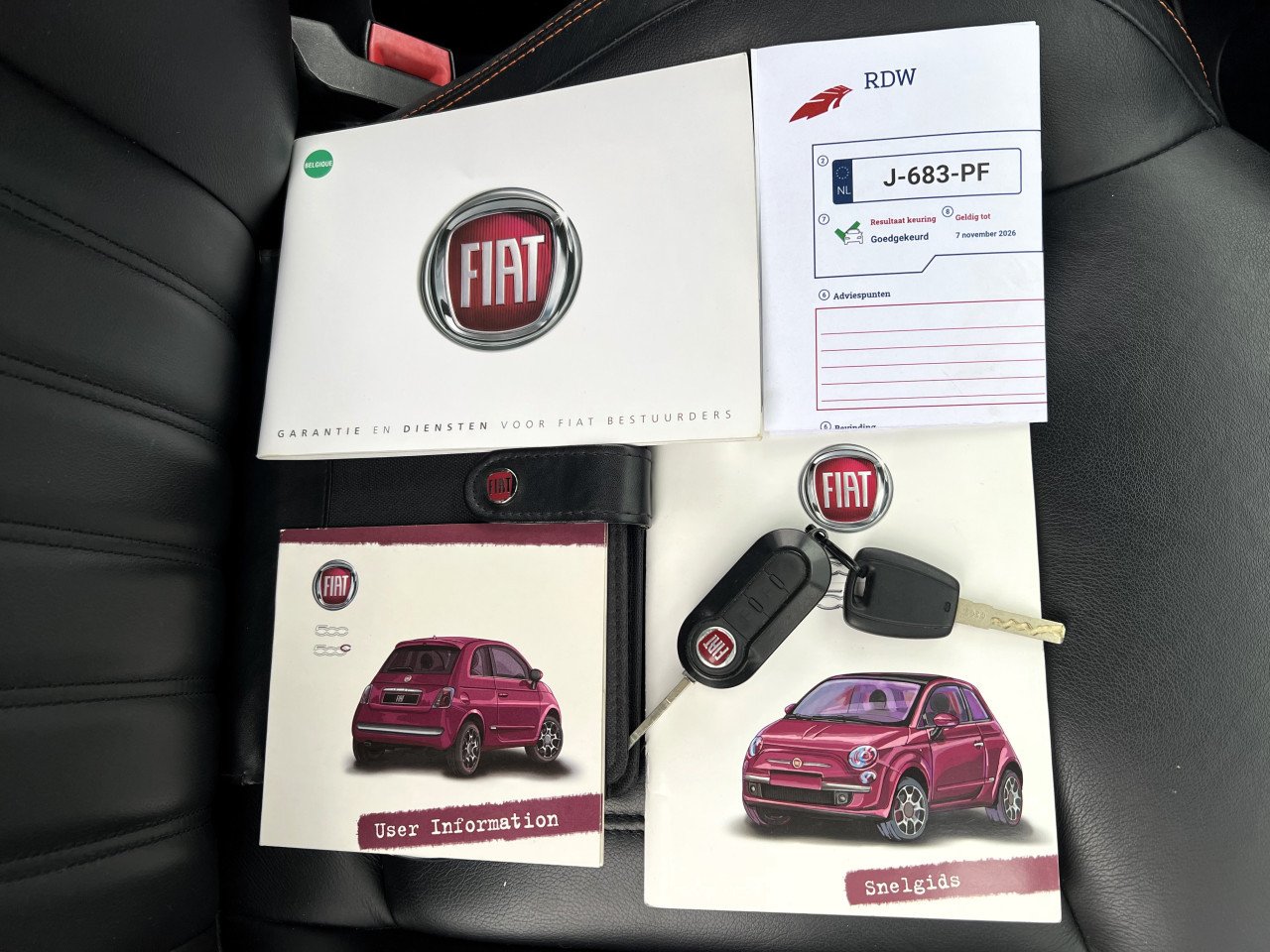 Fiat 500 GQ Limited Edition  bouwj: 3-2014  km stand  141.197