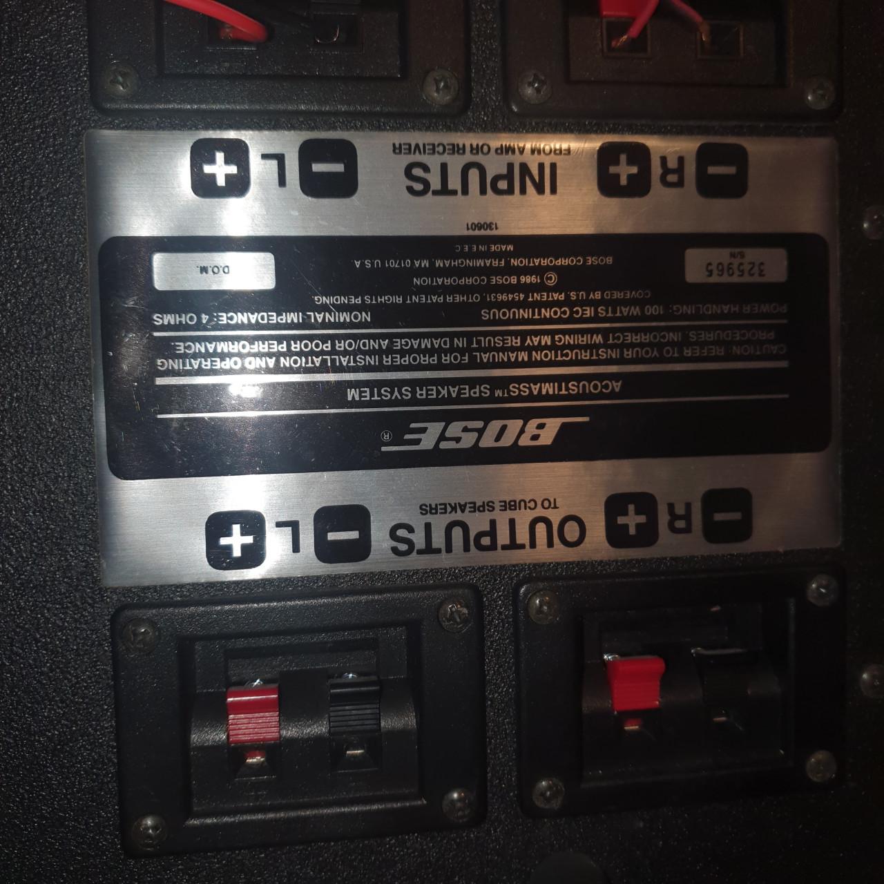 Pioneer audio set / Bose subwoofer en boxen