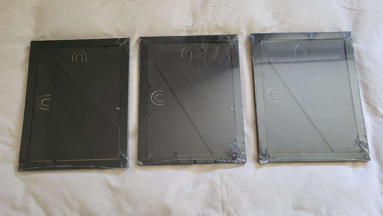 Set van 3 zwarte IKEA NYTTJA fotolijsten 27,5 x 21,5 cm - NIEUW