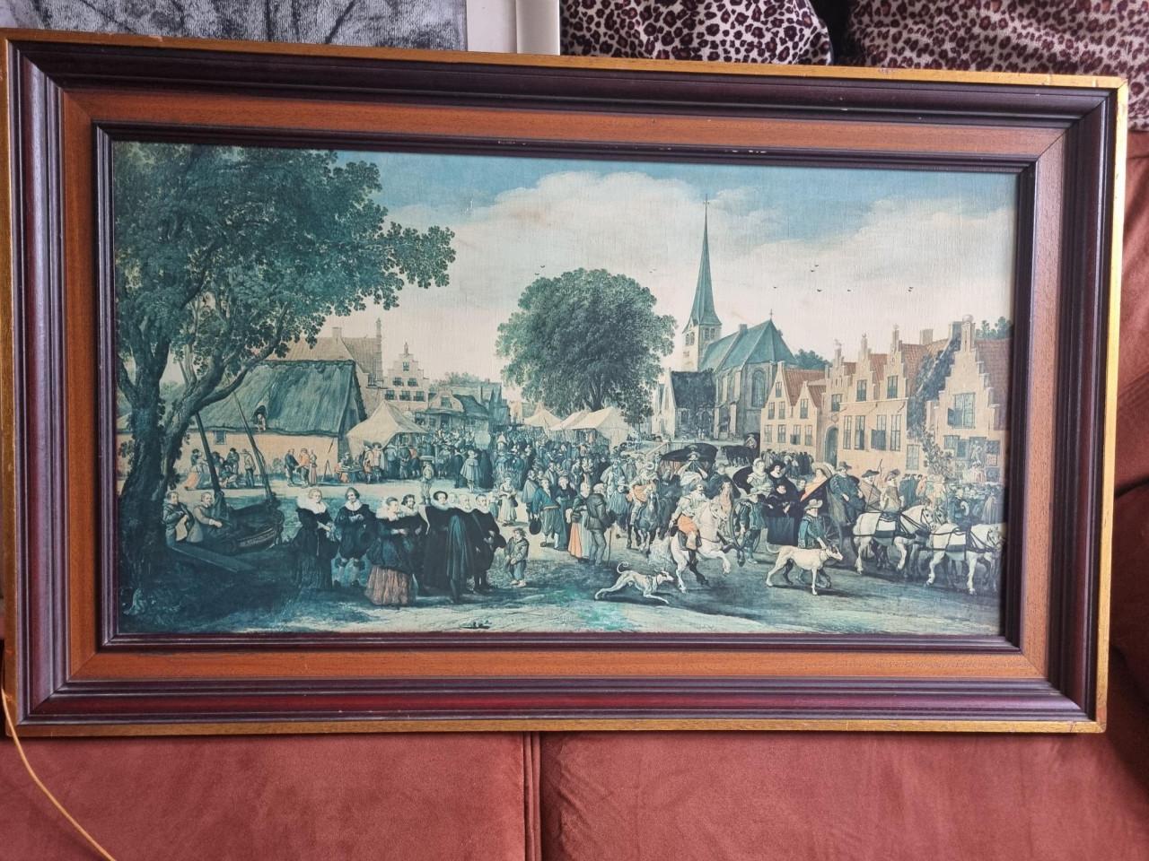 Parijs la tour Eifel & Pen TEKENING van AMSTERDAM &........v.d. Velde