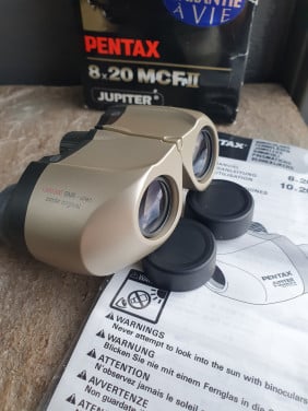 Zgan kleine, krachtige verrekijker Pentax MCF Jupiter II 8x20....