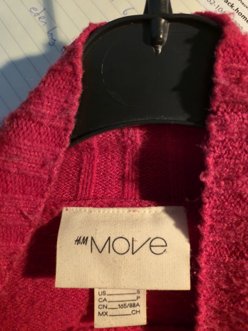 Gebreide sporttrui met turtleneck  H&M Move Maat S