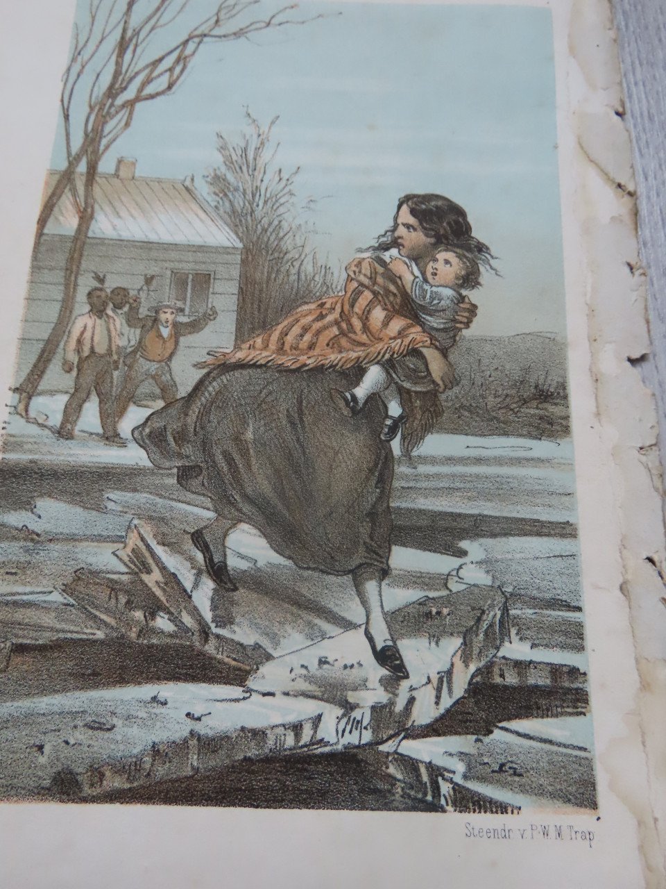 Oude steendruk platen