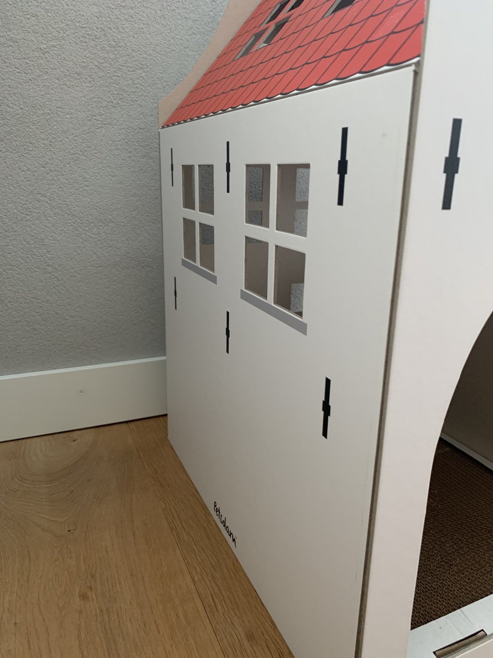 Petsdam het Dorpshuisje - kattenhuis - wit - nieuw