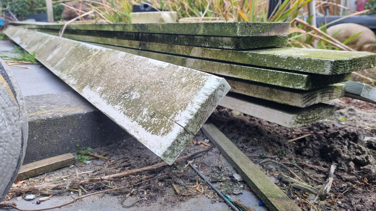 Afdakje maken? aluminium profielen en planken te koop