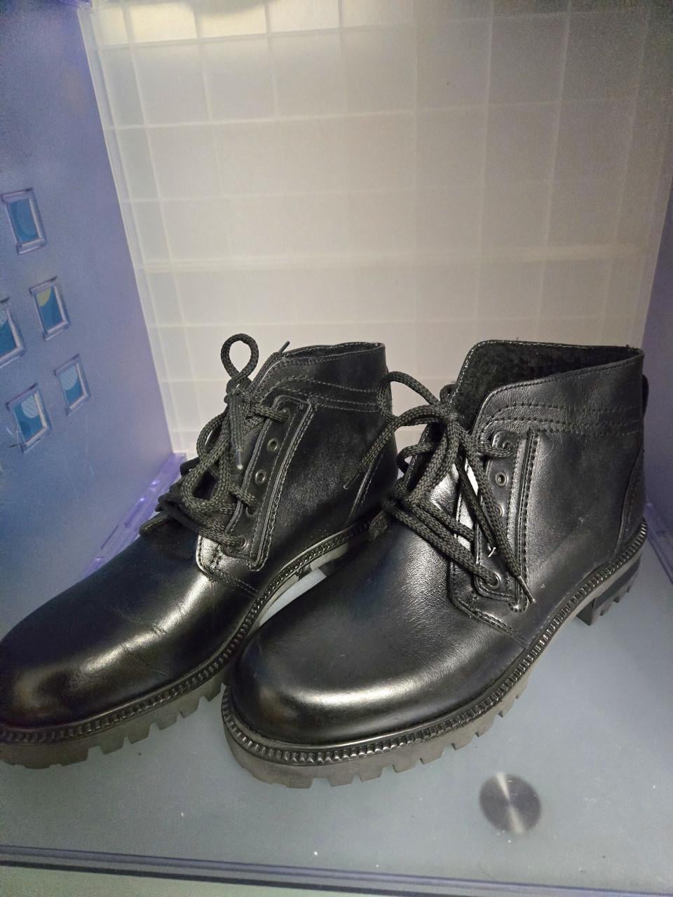 Zwarte leren veterboots Filanto Prentiss Maat 38 .