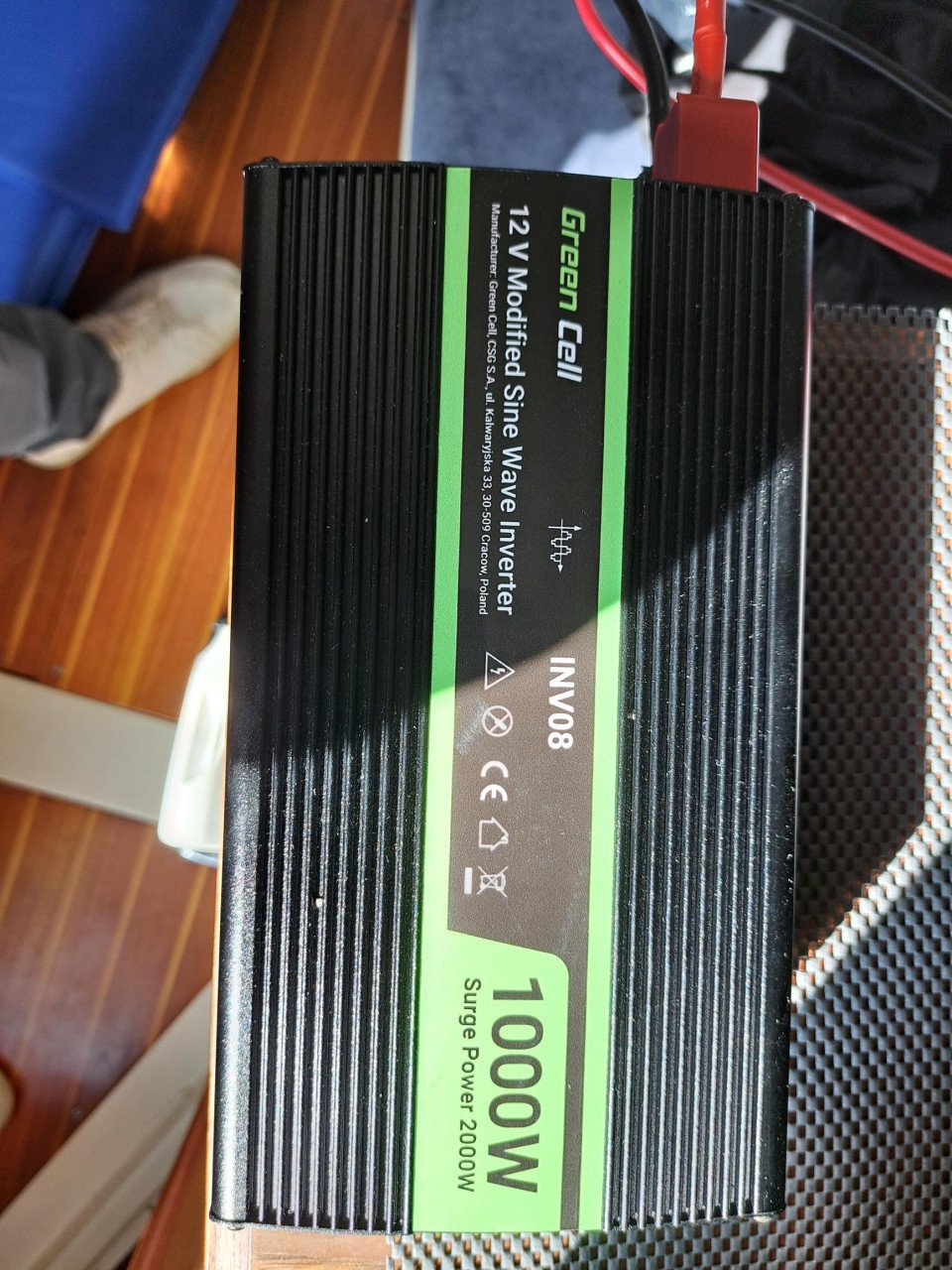 Greencell INV08 omvormer 12V  230V
