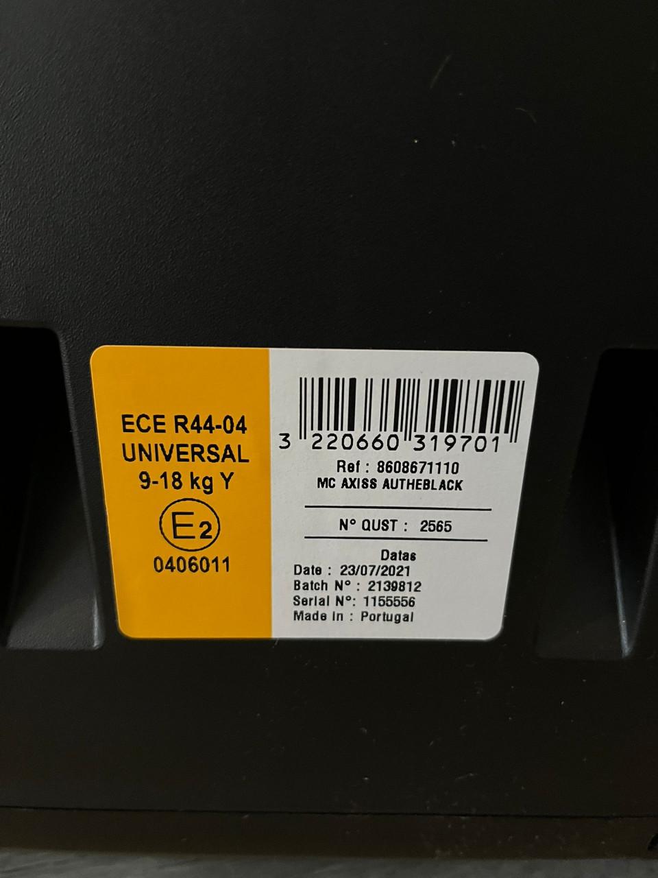 MaxiCosi Axiss autheblack