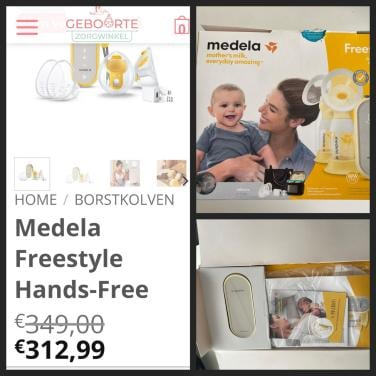 Nieuw in doos !  Medela Freestyle Flex dubbele elektrische borstkolf