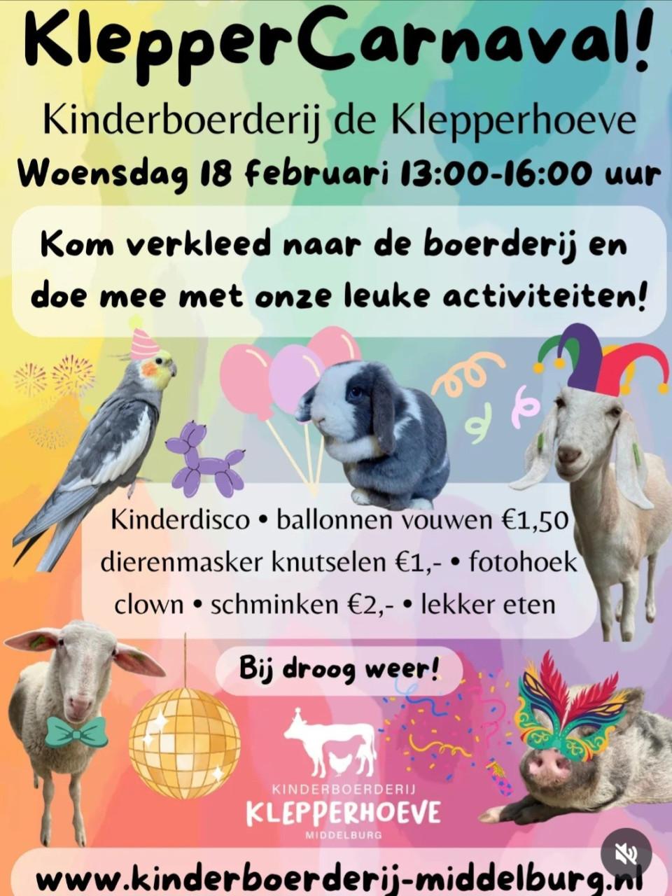 Kleppercarnal bij de kinderboerderij