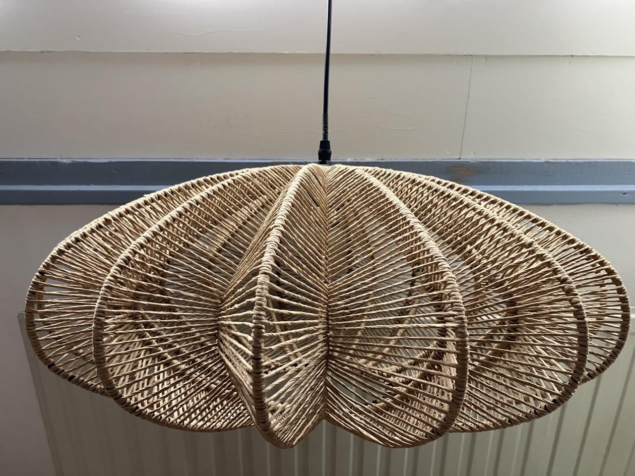 Hanglamp naturel opengewerkt