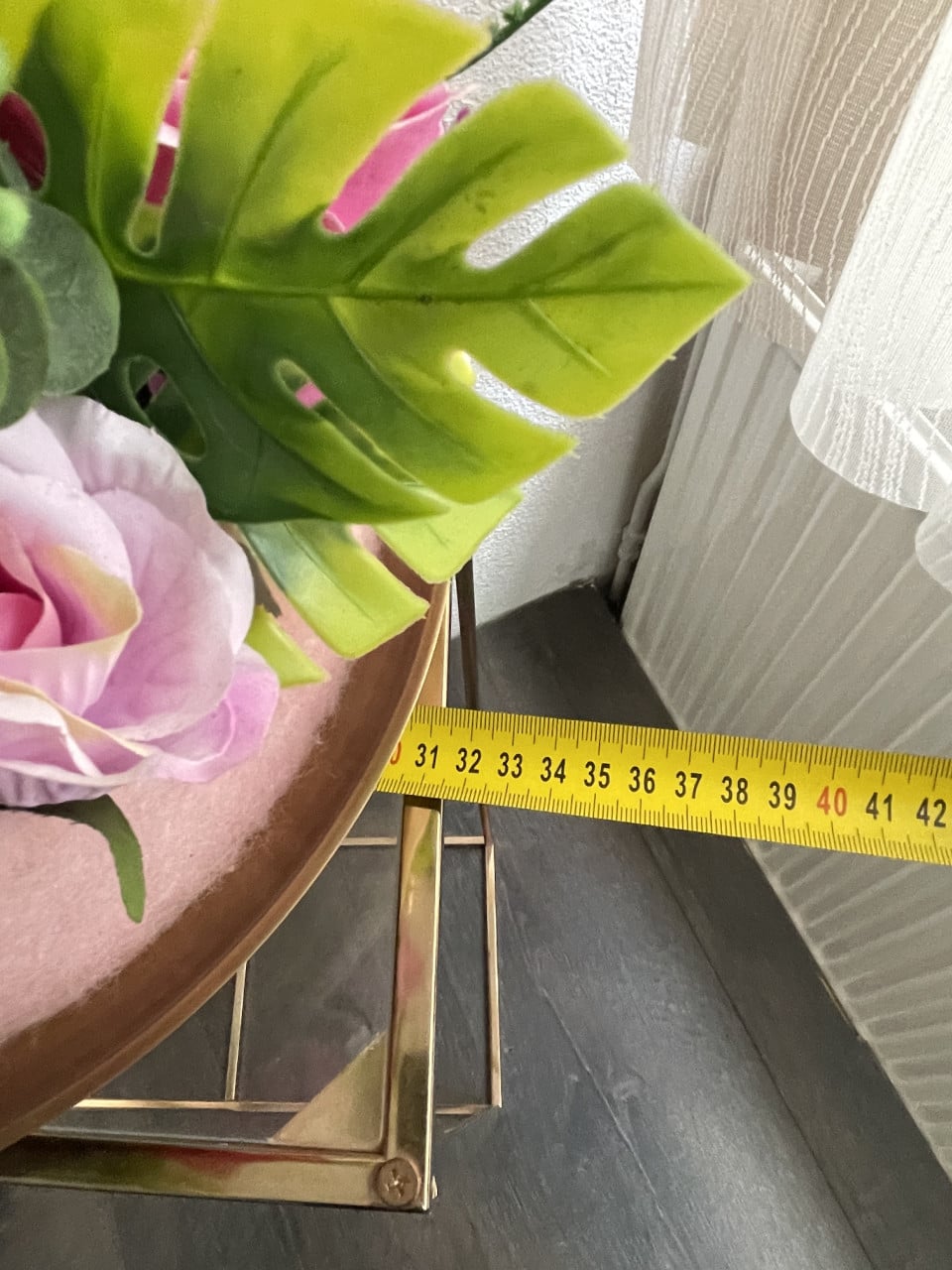 Prachtig Bloemstuk met Kunstbloemen - Roze tinten