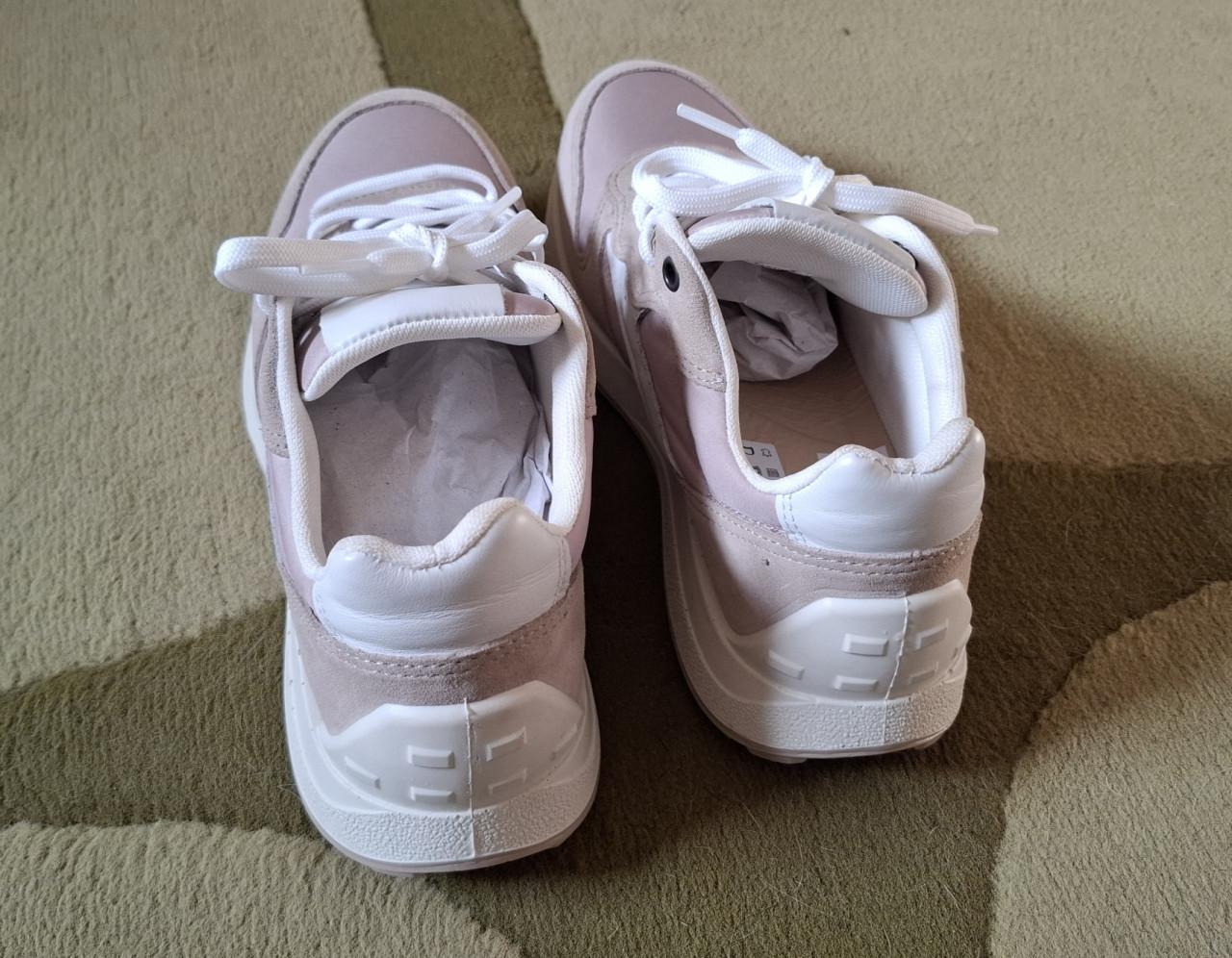 Sneakers, Feyn, taupe/beige/wit, kleine maat 39