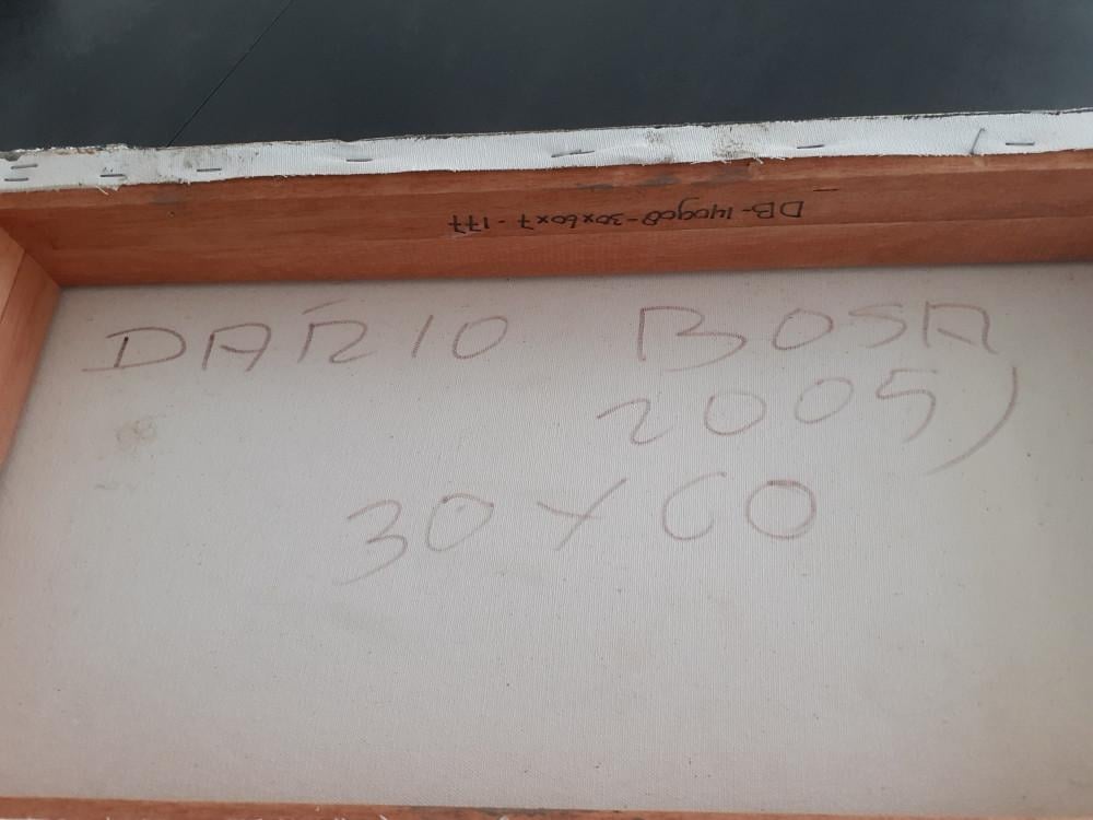 Dario Bosa: schilderij direct aan de wand