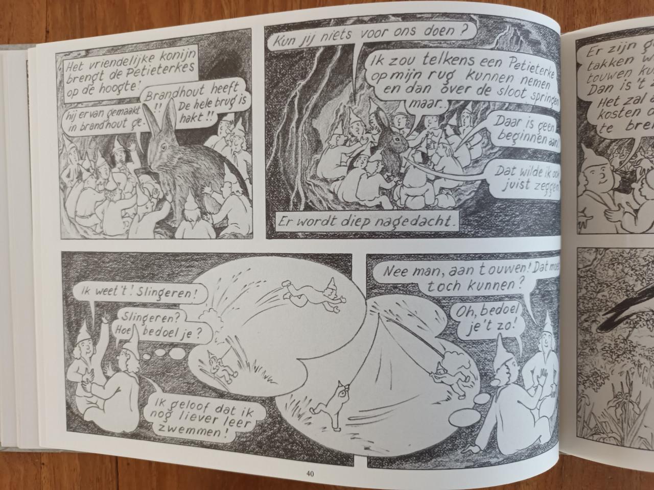 De tocht van de Petieterkes; in stripvorm