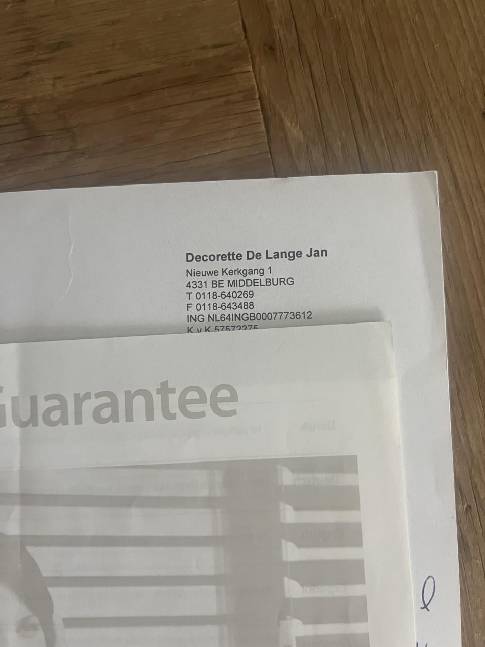 Luxaflex plissé gordijn in zeer goede staat