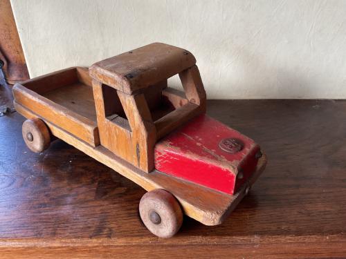 Houten pick-up truck jaren 70