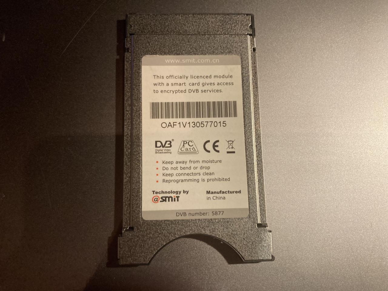 CI+ module met Delta smartcard