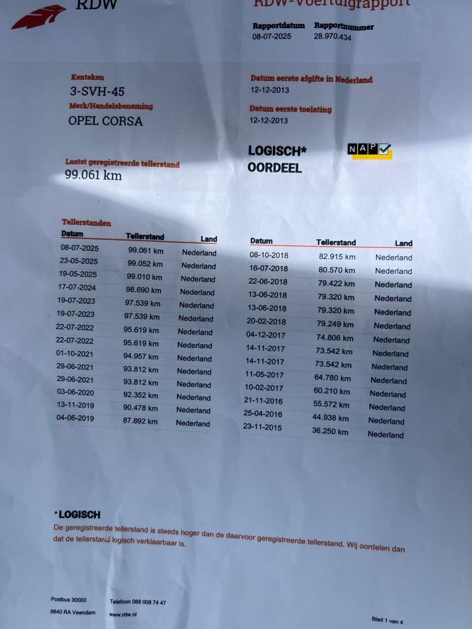 Opel Corsa Automaat uit dec 2013 met slechts 101.000 km