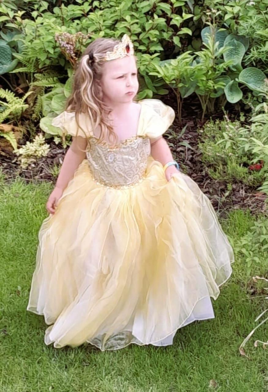 Nieuw ! Maat 98 -104 Mooie Belle Prinsessenjurk Met Lichtjes