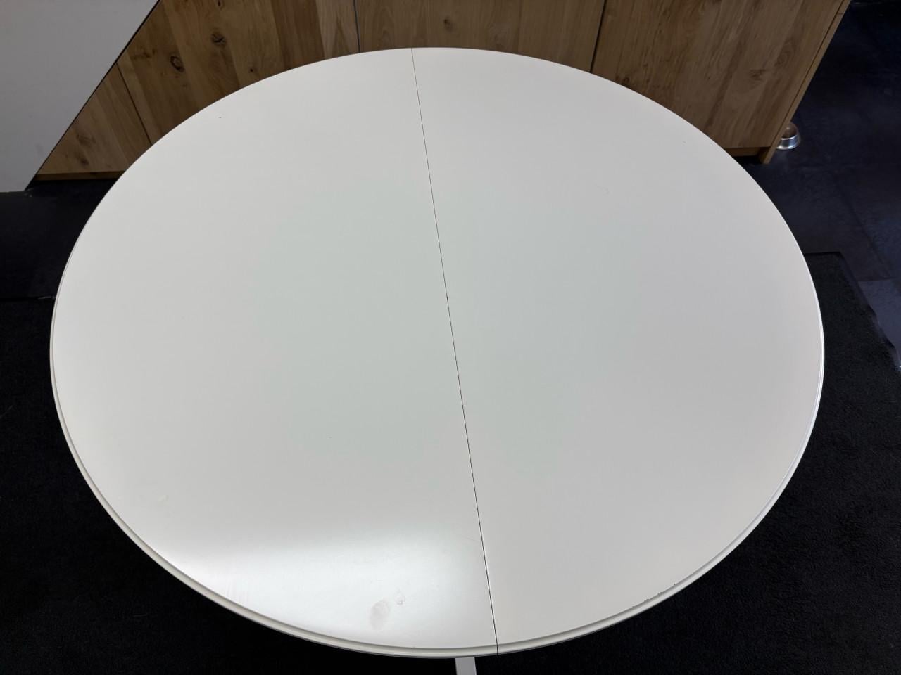 Uitschuifbare eettafel wit