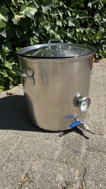 Grote RVS brouwpan 50 liter