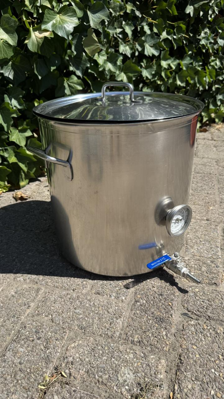 Grote RVS brouwpan 50 liter