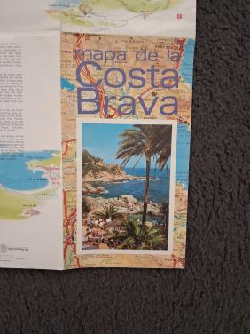 Vintage wegenkaart Costa Brava