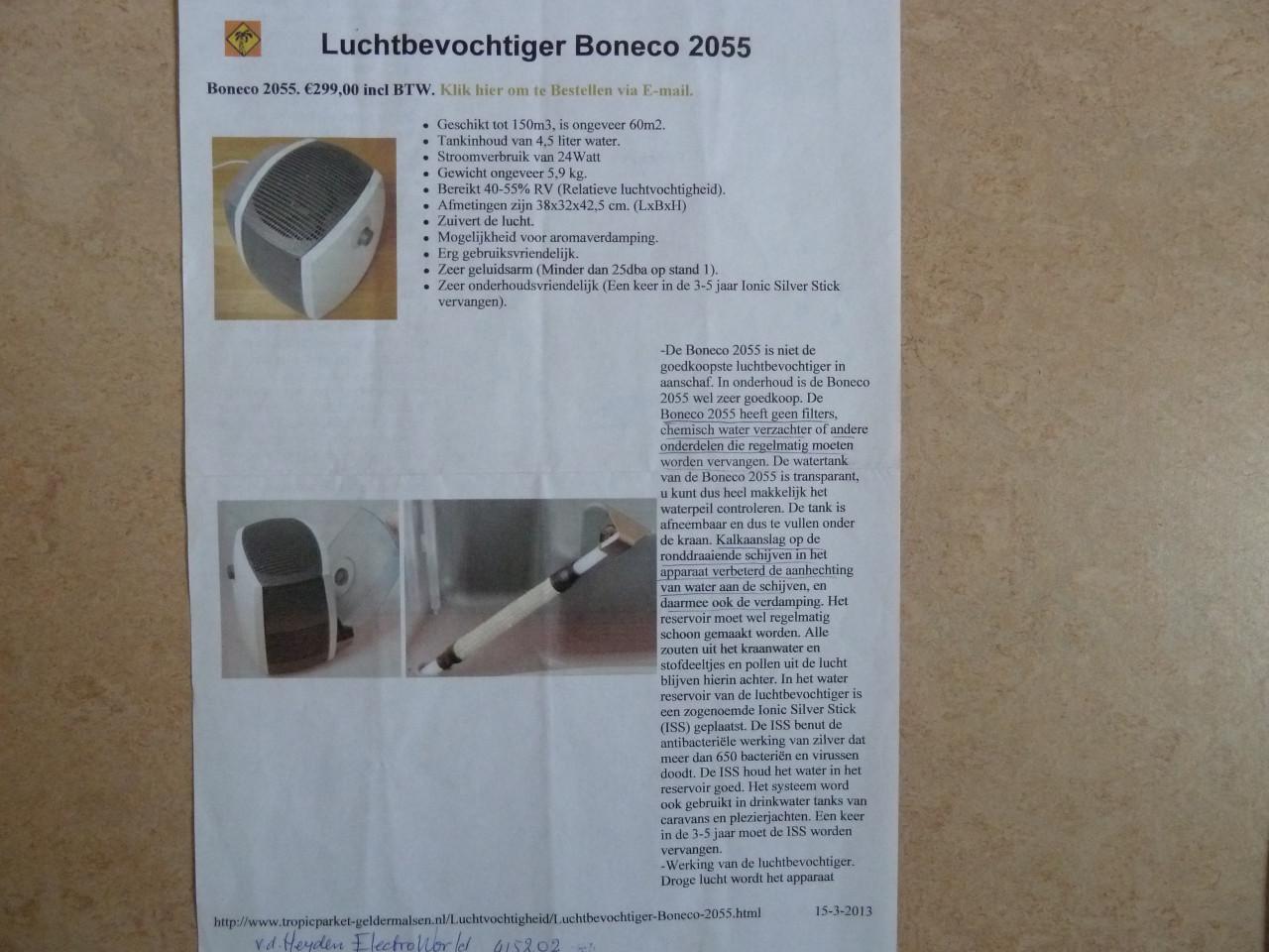 Boneco luchtbevochtiger
