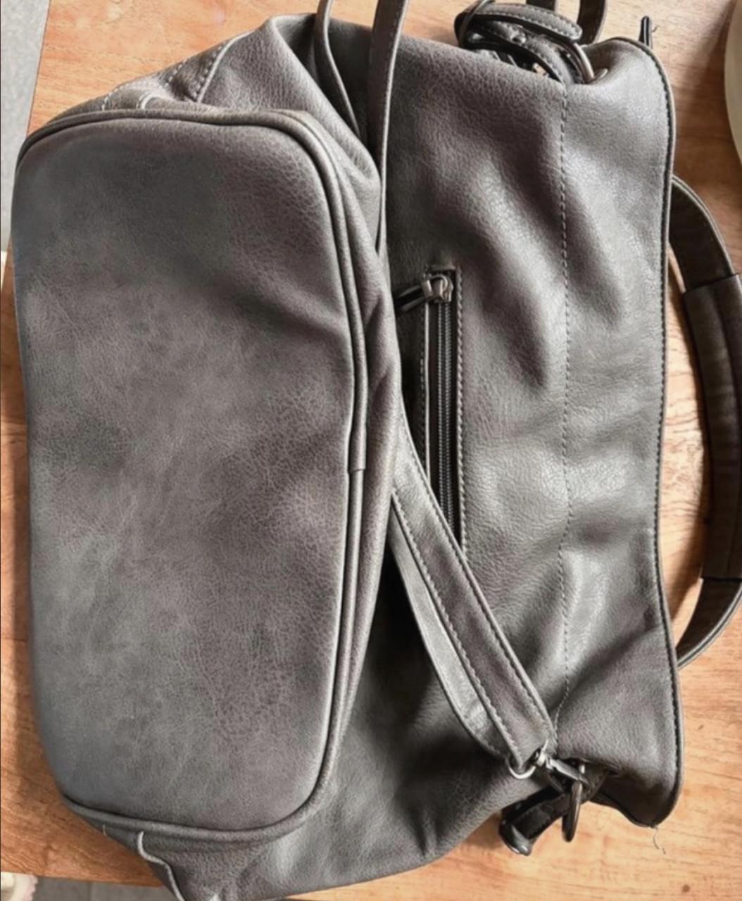 Leren tas Belleknoppe