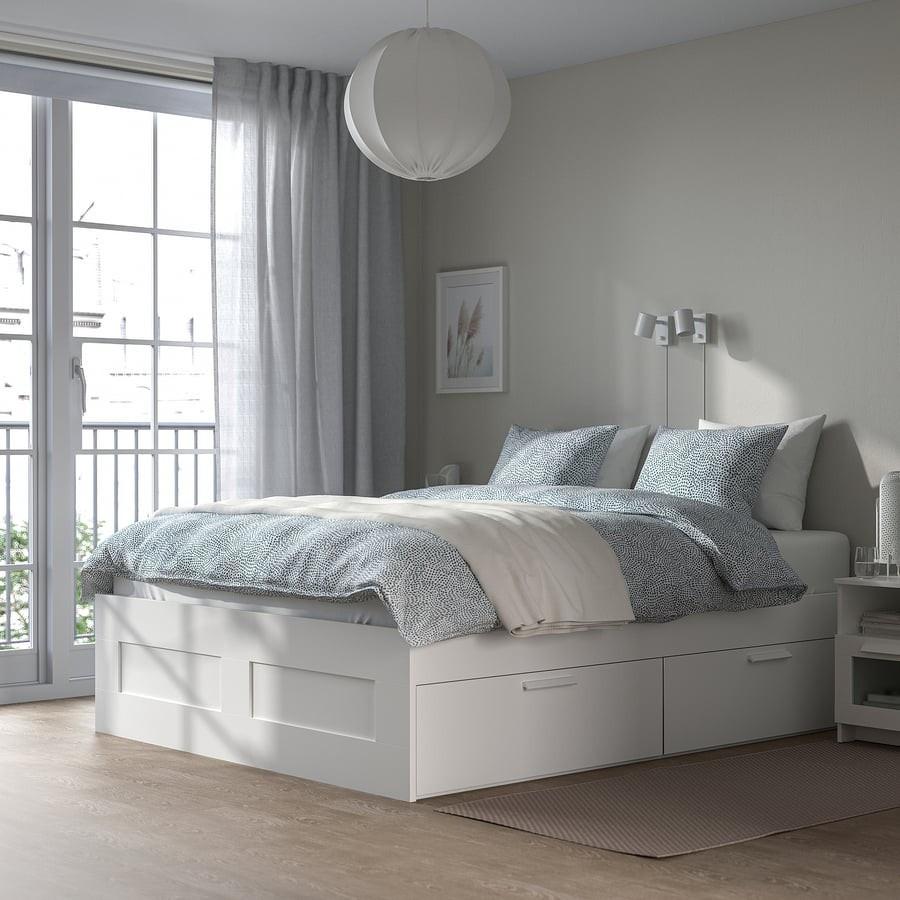 IKEA Brimnes 140 bed met opbergruimte en hoofdeinde