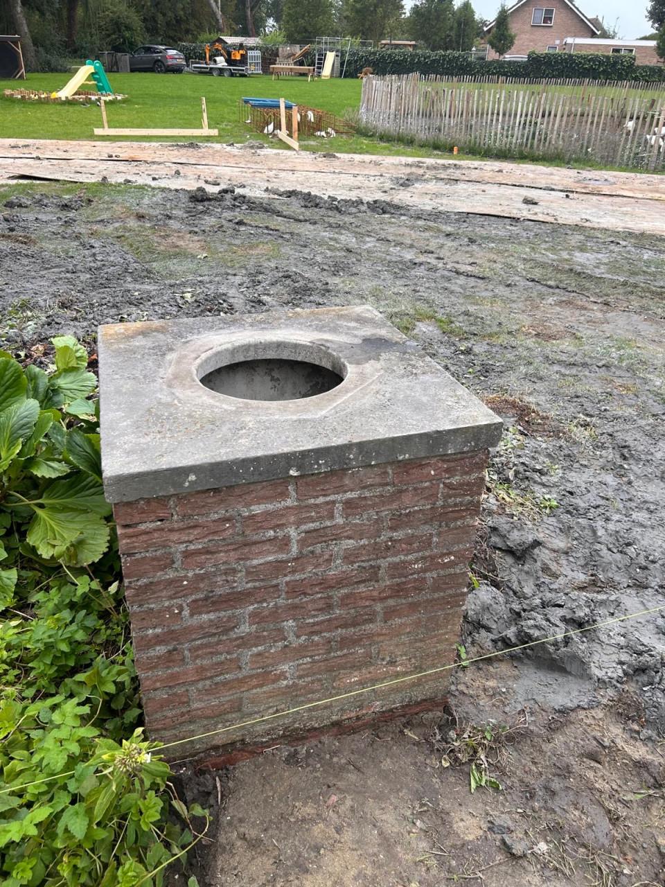 Hardstenen regenbak steen