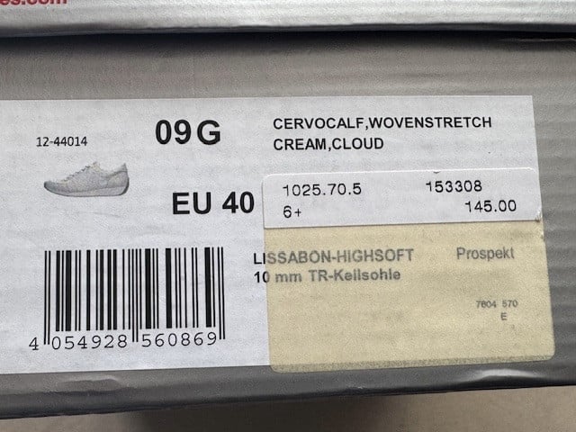 Witte sneakers maat 40