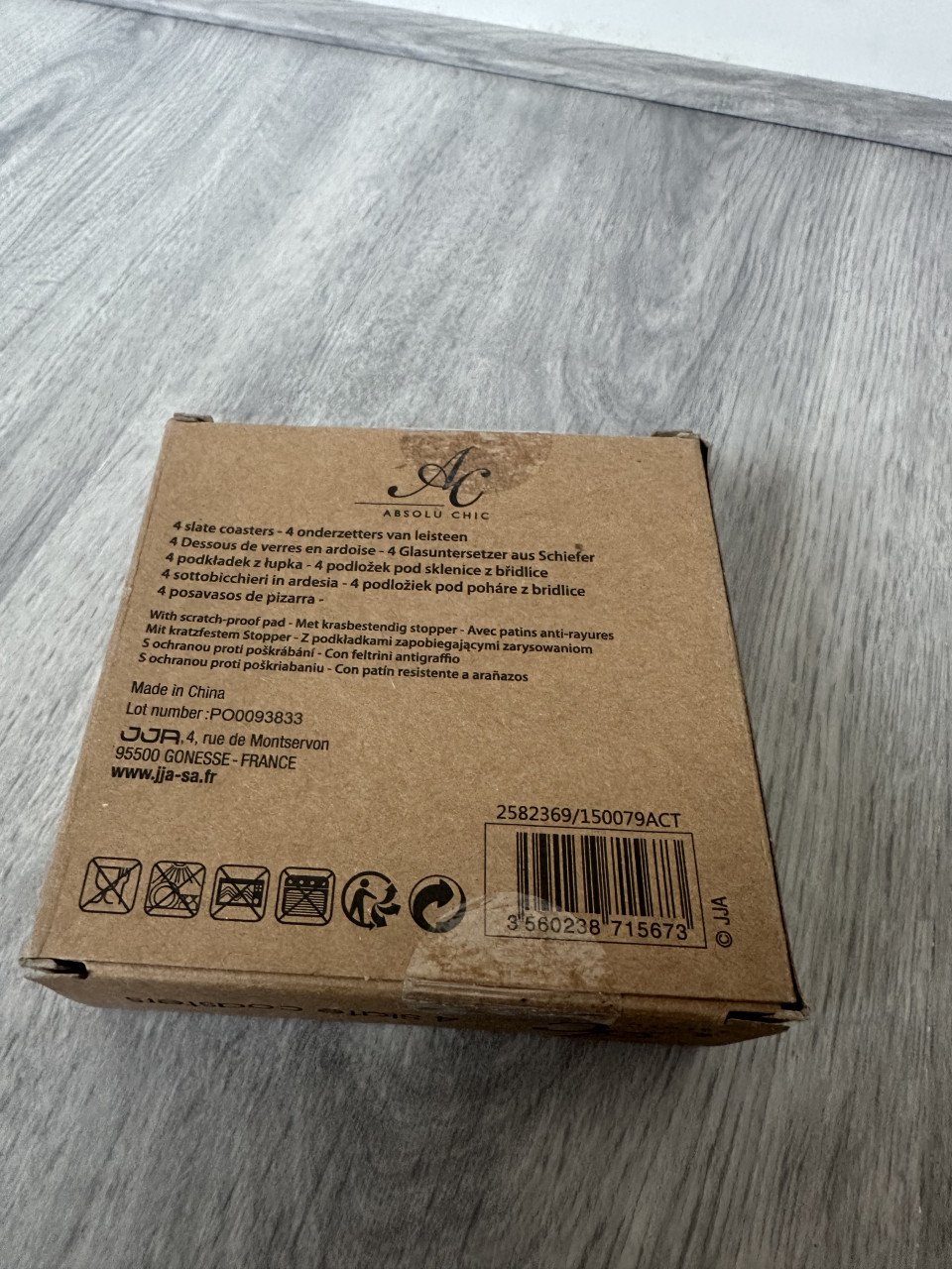 4 leistenen onderzetters