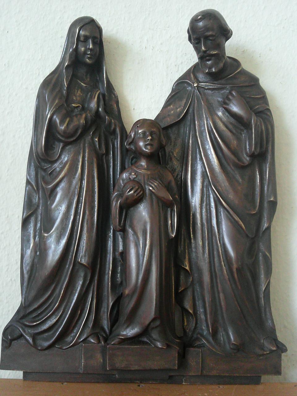 BRONZEN PLAQUETTE SYLVAN NORGA ,BELGIÉ JAREN '20
