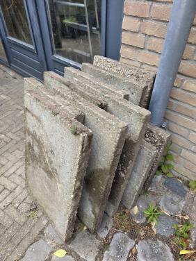 10 grindtegels 60x40 + plaatzand