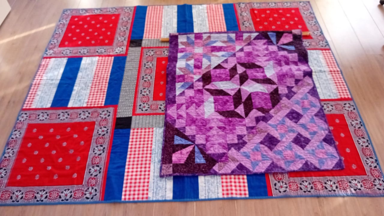 Groot zeeuwse quilt boerenzakdoek 190x160 cm