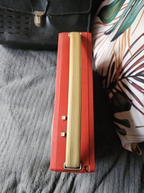 Jaren 60 L3X23T /00L Philips Eindhoven transistor radio oranje