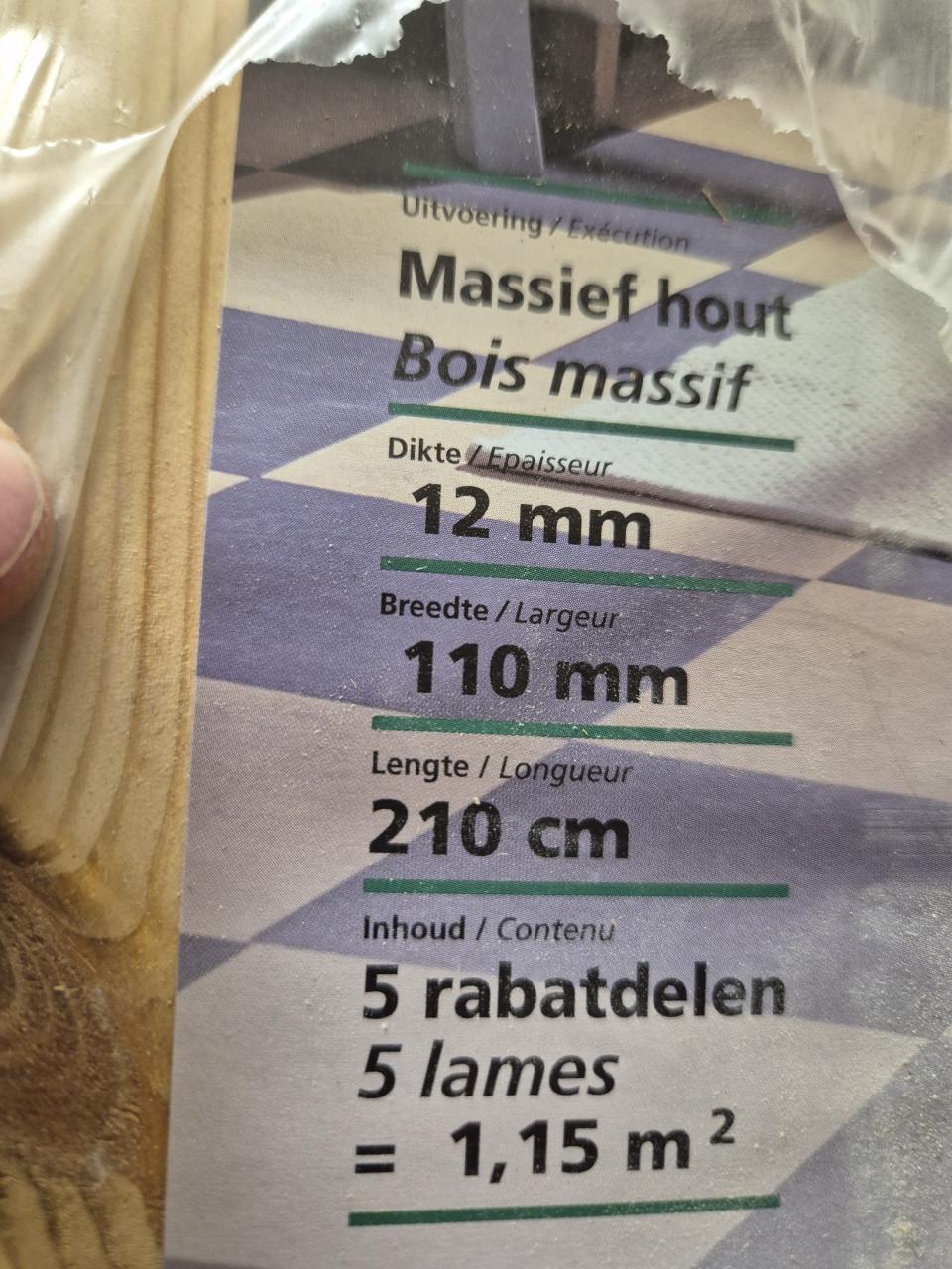 Pakket houten schroten