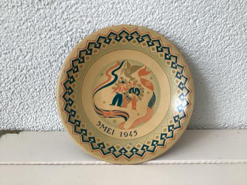 Bordje . Herdenking Bevrijding (5 Mei 1945)