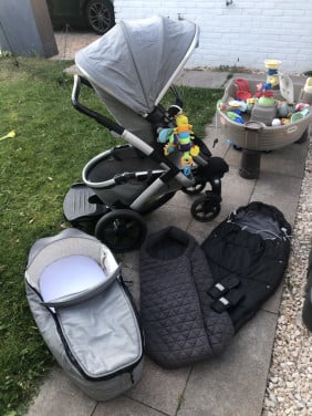 Joolz kinderwagen reiswieg en meerijdplankje