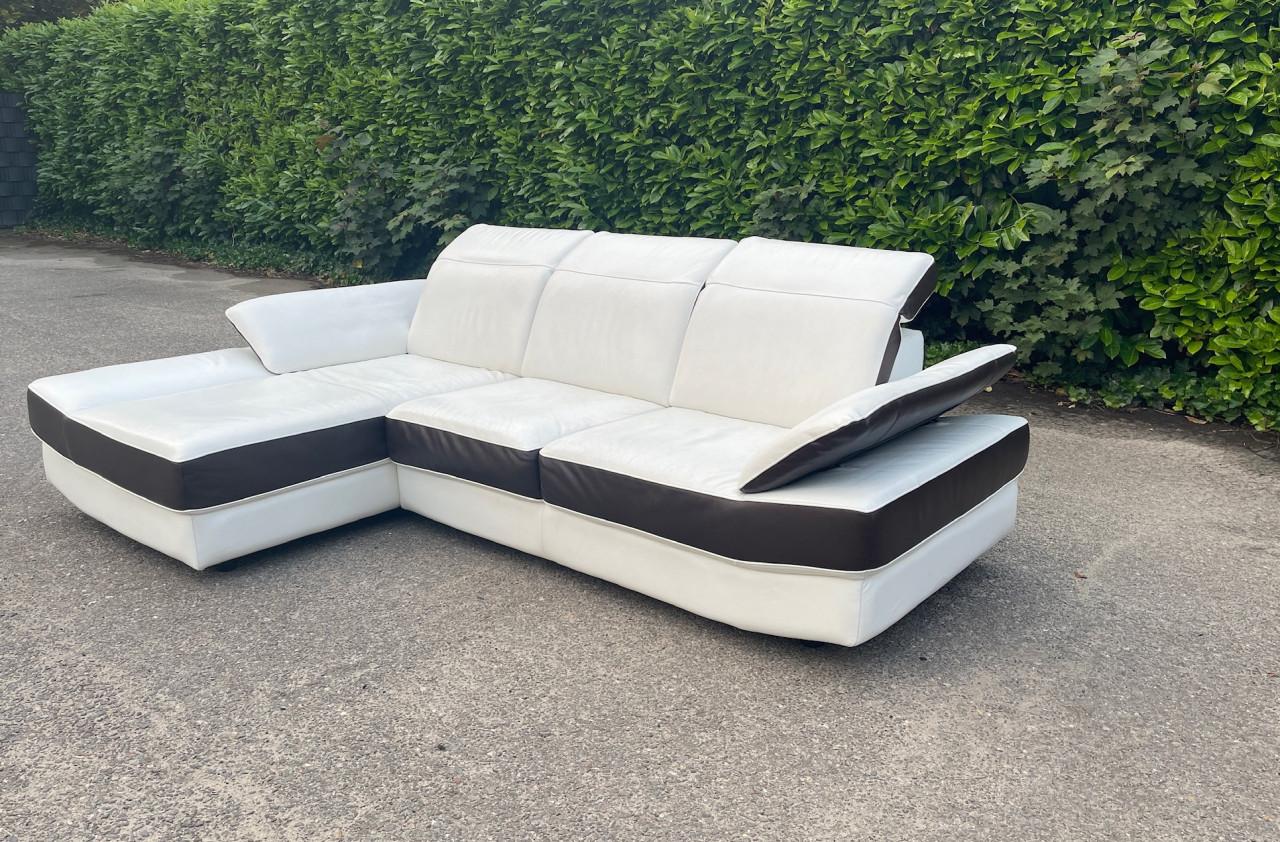 GRATIS LEVERING HEEL BENELUX + DACH Chateau d'Ax Echt Leer Hoekbank