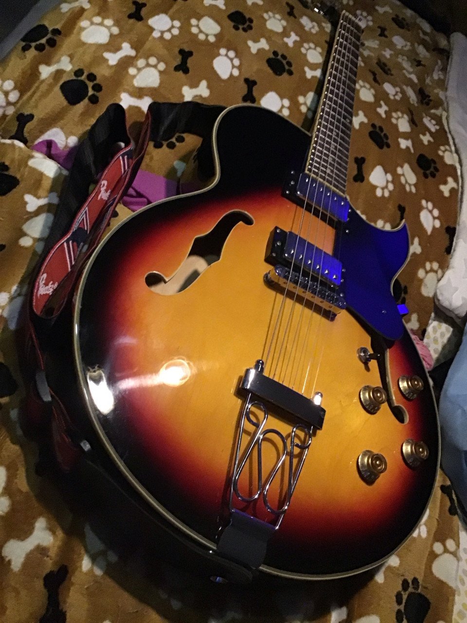 Cherrystone ES 225 T whit humbuckers (1957 style) += 22 jaar oud