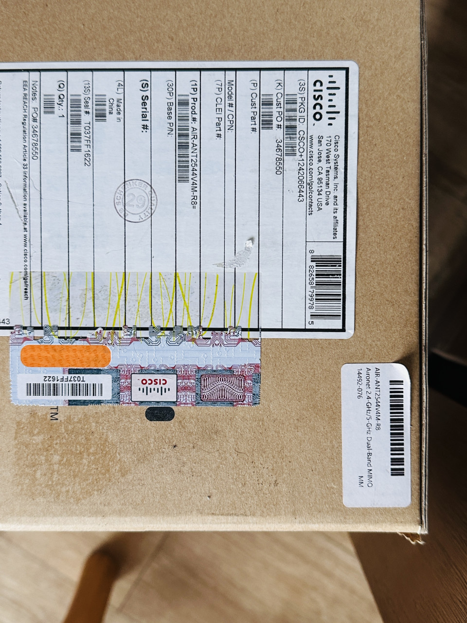 Cisco AIR-ANT2544V4M-R Buitenantennen (nieuw)